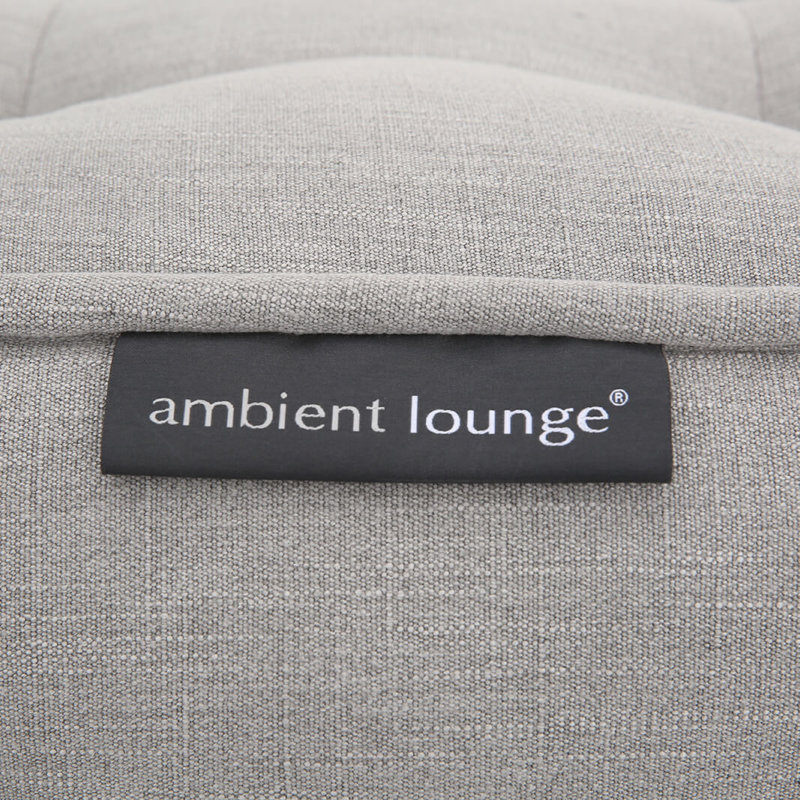 Linen Bean Bag Furniture | Butterfly Sofa Premium Keystone Grey Fabric